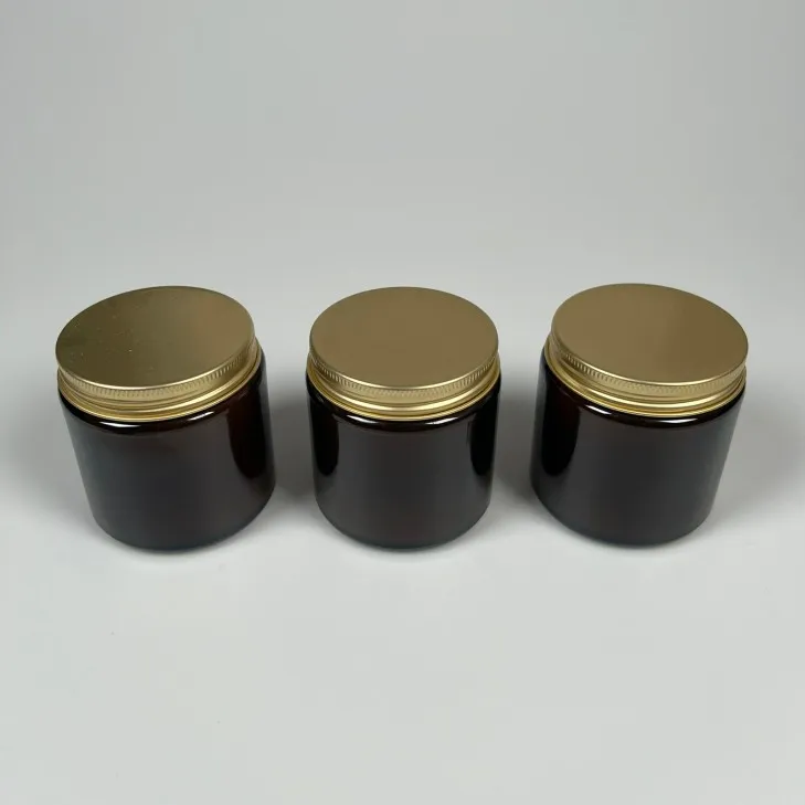 Świeca sojowa zapachowa w szkle brązowym - bawełniany knot 120 ml